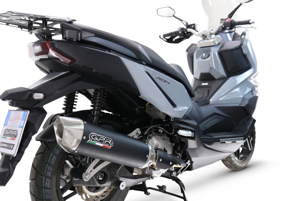 GPR escape compatível com  Sym ADX 300 2024-2026, Furore-X Scooter, Silenciador homologado para ruído, com catalisador 