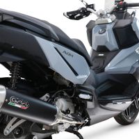 GPR escape compatível com  Sym ADX 300 2024-2026, Furore-X Scooter, Sistema de escapamento de corrida incluindo tubo de ligação específico com dbkiller 