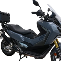 Top case maletas GPR TECH compatível com Bmw G 310 Gs 2017/2021 e4 Top Case Alpi-Tech em alumínio, cor preta com placa específica incluída Capacidade Litros 26