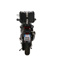 Top case maletas GPR TECH compatível com Bmw G 310 Gs 2017/2021 e4 Top Case Alpi-Tech em alumínio, cor preta com placa específica incluída Capacidade Litros 26