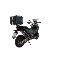 Top case maletas GPR TECH compatível com Sym ADX TG 400 2024/2026 e5 Plus Top Case Alpi-Tech em alumínio, cor preta com placa específica incluída Capacidade Litros 35