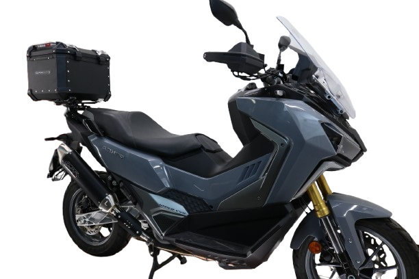 Top case maletas GPR TECH compatível com Bmw G 310 Gs 2017/2021 e4 Top Case Alpi-Tech em alumínio, cor preta com placa específica incluída Capacidade Litros 26