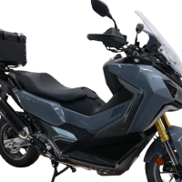 Top case maletas GPR TECH compatível com Bmw G 310 Gs 2017/2021 e4 Top Case Alpi-Tech em alumínio, cor preta com placa específica incluída Capacidade Litros 26