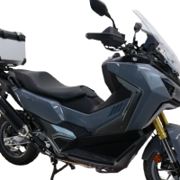 Top case maletas GPR TECH compatível com Bmw G 310 Gs 2017/2021 e4 Top Case Alpi-Tech em alumínio, cor prata com placa específica incluída Capacidade Litros 35