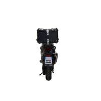 Top case maletas GPR TECH compatível com Sym ADX TG 400 2024/2026 e5 Plus Top Case Alpi-Tech em alumínio, cor preta com placa específica incluída Capacidade Litros 45