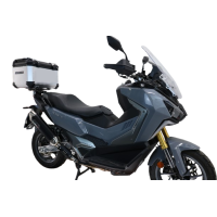 Top case maletas GPR TECH compatível com Sym ADX TG 400 2024/2026 e5 Plus Top Case Alpi-Tech em alumínio, cor prata com placa específica incluída Capacidade Litros 45