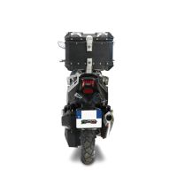 Top case maletas GPR TECH compatível com Sym ADX 125 2024/2026 e5 Plus Top Case Alpi-Tech em alumínio, cor preta com placa específica incluída Capacidade Litros 26