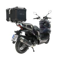 Top case maletas GPR TECH compatível com Sym ADX 125 2024/2026 e5 Plus Top Case Alpi-Tech em alumínio, cor preta com placa específica incluída Capacidade Litros 45