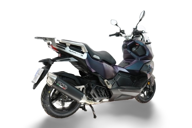 GPR escape compatível com Sym ADX 125 2024-2026, Furore-X Scooter, Sistema de escape completo homologado, incluindo silenciador DB Killer amovível e catalisador. 