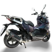 GPR escape compatível com Sym ADX 125 2024-2026, Furore-X Scooter, Sistema de escape completo homologado, incluindo silenciador DB Killer amovível e catalisador. 