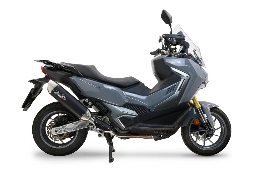 GPR escape compatível com  Sym ADX TG 400 2024-2026, Furore-X Scooter, Silenciador homologado para ruído, com catalisador 
