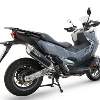 GPR escape compatível com  Sym ADX TG 400 2024-2026, Furore-X Scooter, Sistema de escapamento de corrida incluindo tubo de ligação específico com dbkiller 