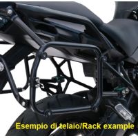 GPR TECH compatível com  Suzuki V-Strom Dl 1000 2014/2016 e3 Rack específico para malas laterais 38 Lt + 32 Lt cor preto 