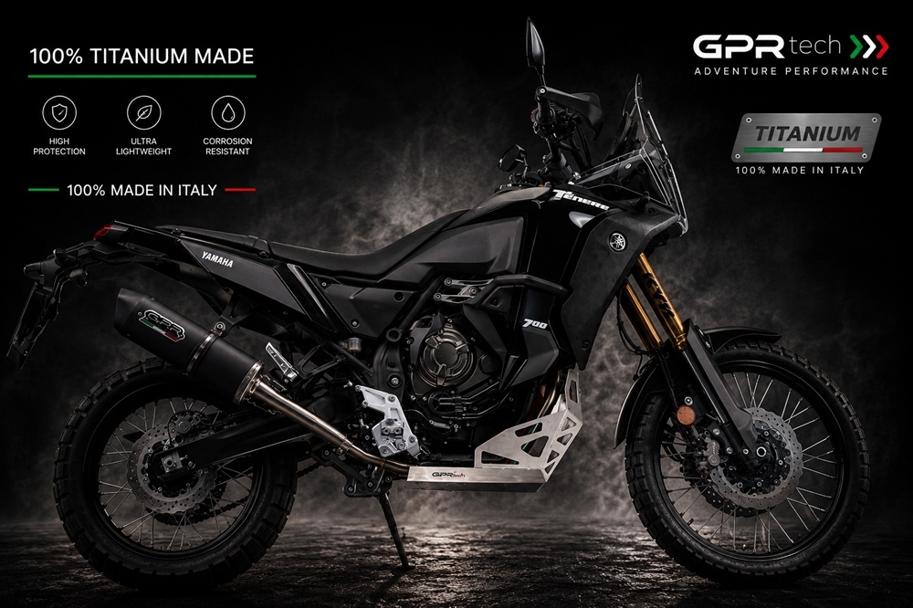 GPR TECH compatível com Yamaha Tenere 700 2019/2020 e4 Placa antiderrapante de titânio 