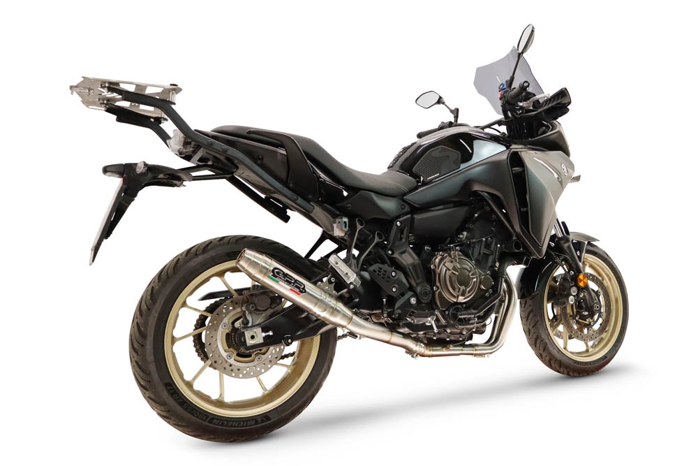 GPR escape compatível com Yamaha Tracer 700 2016-2019, Albus Ceramic, Escape completo, não legal para países da UE, com db killer removível 