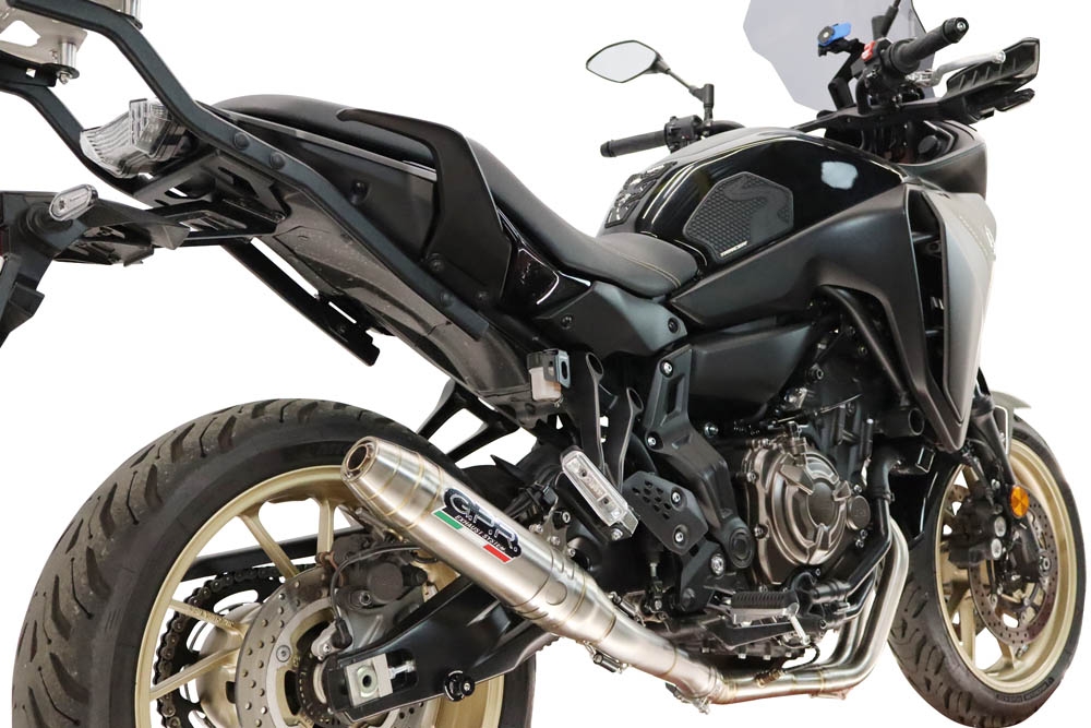 GPR escape compatível com Yamaha Tracer 700 2016-2019, Albus Ceramic, Escape completo, não legal para países da UE, com db killer removível 