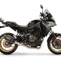 GPR escape compatível com Yamaha Tracer 7 GT 2020-2024, Furore Nero, Escape completo, não legal para países da UE, com db killer removível 