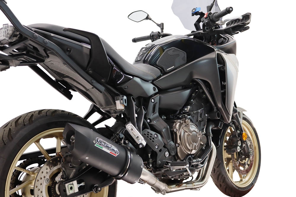 GPR escape compatível com Yamaha Tracer 700 2016-2019, Furore Nero, Escape racing linha completa, silencioso mais coletor com dbkiller, não homologado 