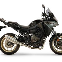 GPR escape compatível com Yamaha Tracer 7 GT 2020-2024, Furore-X Inox, Escape completo, não legal para países da UE, com db killer removível 