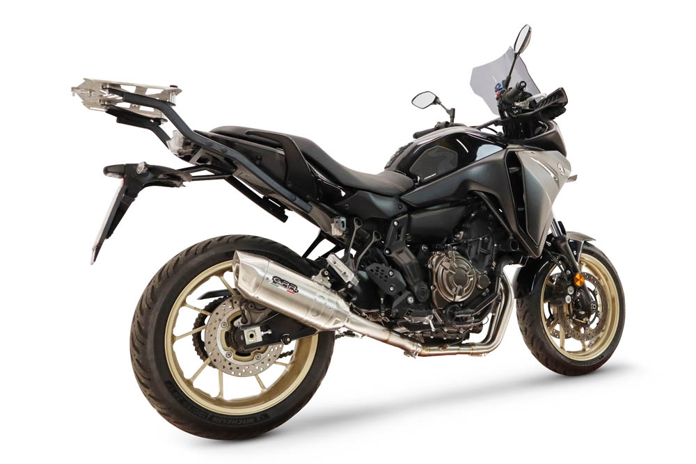 GPR escape compatível com Yamaha Tracer 700 2020-2021, Furore-X Inox, Escape completo, não legal para países da UE, com db killer removível 