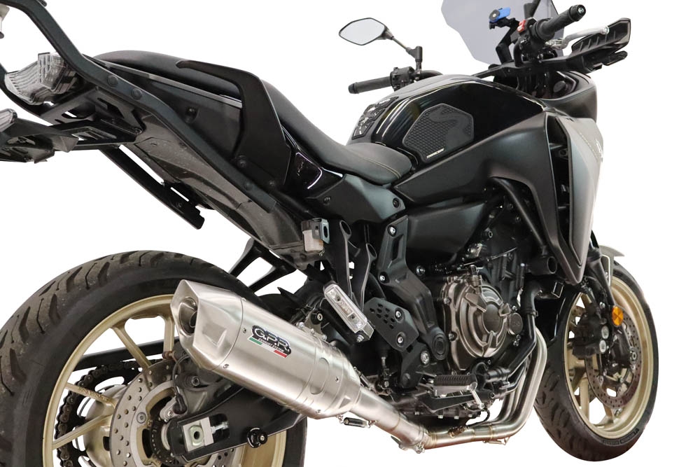 GPR escape compatível com Yamaha Tracer 700 2020-2021, Furore-X Inox, Escape completo, não legal para países da UE, com db killer removível 