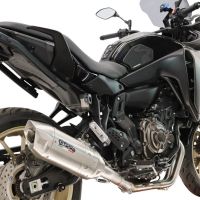 GPR escape compatível com Yamaha Tracer 700 2020-2021, Furore-X Inox, Escape completo, não legal para países da UE, com db killer removível 