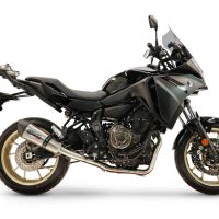 GPR escape compatível com Yamaha Tracer 7 GT 2020-2024, New Grand Prix Evo Titanium, Sistema homologado com catalisador linha completa, silencioso mais coletor 