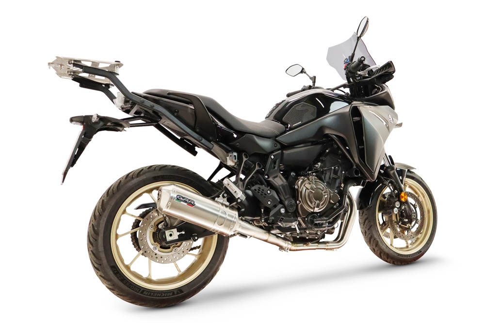 GPR escape compatível com Yamaha Tracer 700 GT 2019-2020, Satinox , Sistema homologado com catalisador linha completa, silencioso mais coletor 