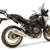 GPR escape compatível com Yamaha Tracer 700 GT 2019-2020, Satinox , Sistema homologado com catalisador linha completa, silencioso mais coletor 