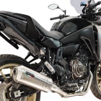 GPR escape compatível com Yamaha Tracer 700 GT 2019-2020, Satinox , Sistema homologado com catalisador linha completa, silencioso mais coletor 