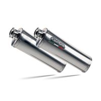 GPR escape compatível com Mz 1000 S - St - Sf 2003-2005, Trioval, Par de silenciosos de escape homologadas, com db killer removível e tubos de ligação específicos 