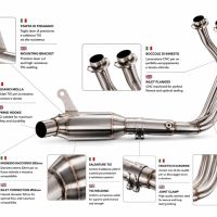 GPR escape compatível com Yamaha YZF R7 2021-2024, Deeptone Inox, Escape racing linha completa, silencioso mais coletor com dbkiller, não homologado 
