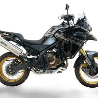 GPR escape compatível com  Voge 625DSX 2024-2025, Dual Inox, Escape legal, homologado, silenciador com db killer removível e tubo de ligação específico 