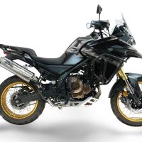 GPR escape compatível com Voge 625DSX 2024-2025, Trioval, Escape legal, homologado, silenciador com db killer removível e tubo de ligação específico 