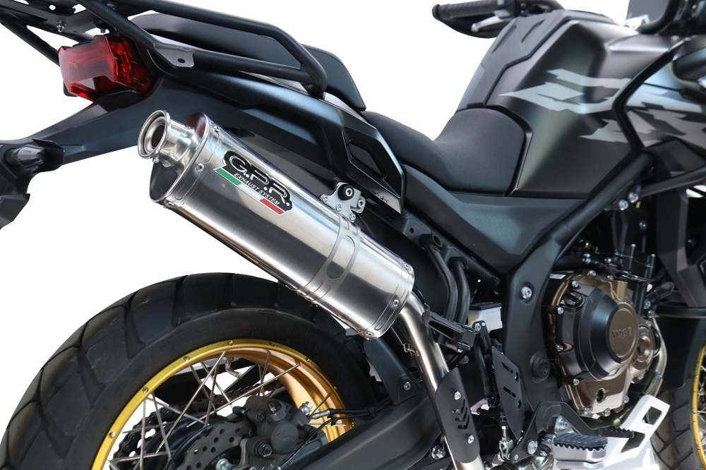 GPR escape compatível com Voge 625DSX 2024-2025, Trioval, Escape legal, homologado, silenciador com db killer removível e tubo de ligação específico 