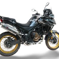 GPR escape compatível com Voge 625DSX 2024-2025, Trioval, Escape legal, homologado, silenciador com db killer removível e tubo de ligação específico 