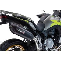 GPR escape compatível com Voge 625DSX 2024-2025, Furore-X Titanio Nero, Escape legal, homologado, silenciador com db killer removível e tubo de ligação específico 
