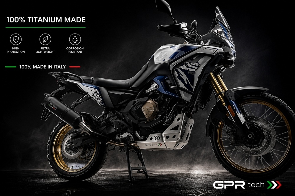 GPR TECH compatível com Voge DS 800 Rally 2025/2026 e5 plus Placa antiderrapante de titânio 