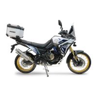 Top case maletas GPR TECH compatível com Voge DS 800 Rally 2025/2026 e5 plus Top Case Alpi-Tech em alumínio, cor prata com placa específica incluída Capacidade Litros 35