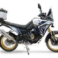 Top case maletas GPR TECH compatível com Voge DS 800 Rally 2025/2026 Top Case Alpi-Tech em alumínio, cor prata com placa específica incluída Capacidade Litros 35