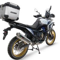 Top case maletas GPR TECH compatível com Voge DS 800 Rally 2025/2026 Top Case Alpi-Tech em alumínio, cor prata com placa específica incluída Capacidade Litros 35