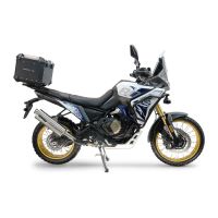 Top case maletas GPR TECH compatível com Voge DS 800 Rally 2025/2026 e5 plus Top Case Alpi-Tech em alumínio, cor preta com placa específica incluída Capacidade Litros 35