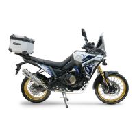 Top case maletas GPR TECH compatível com Voge DS 800 Rally 2025/2026 e5 plus Top Case Alpi-Tech em alumínio, cor prata com placa específica incluída Capacidade Litros 45