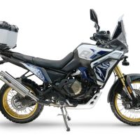 Top case maletas GPR TECH compatível com Voge DS 800 Rally 2025/2026 Top Case Alpi-Tech em alumínio, cor prata com placa específica incluída Capacidade Litros 45