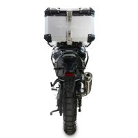 Top case maletas GPR TECH compatível com Voge DS 800 Rally 2025/2026 Top Case Alpi-Tech em alumínio, cor prata com placa específica incluída Capacidade Litros 45