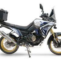 Top case maletas GPR TECH compatível com Voge DS 800 Rally 2025/2026 Top Case Alpi-Tech em alumínio, cor preta com placa específica incluída Capacidade Litros 45