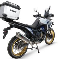 Top case maletas GPR TECH compatível com Voge DS 800 Rally 2025/2026 Top Case Alpi-Tech em alumínio, cor prata com placa específica incluída Capacidade Litros 55