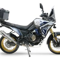 Top case maletas GPR TECH compatível com Voge DS 800 Rally 2025/2026 Top Case Alpi-Tech em alumínio, cor preta com placa específica incluída Capacidade Litros 55