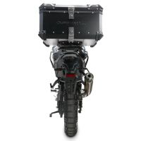 Top case maletas GPR TECH compatível com Voge DS 800 Rally 2025/2026 Top Case Alpi-Tech em alumínio, cor preta com placa específica incluída Capacidade Litros 55