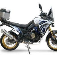  Voge DS 800 Rally 2025/2026 Top Case Alpi-Tech em titânio, cor natural com placa específica incluída Capacidade Litros 55